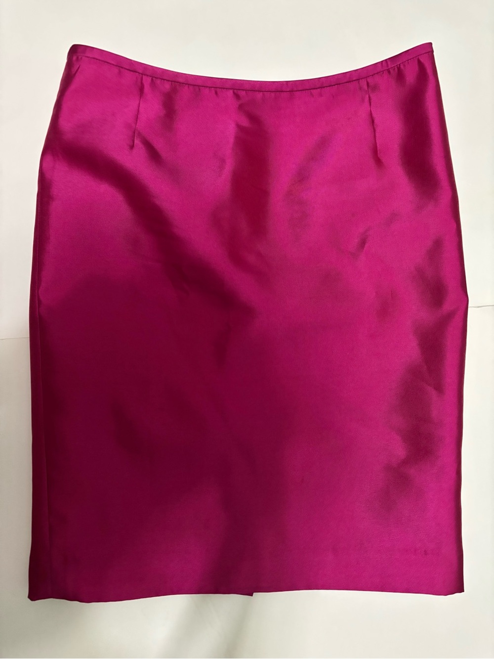 Kasper Hot Pink Satin Pencil Skirt